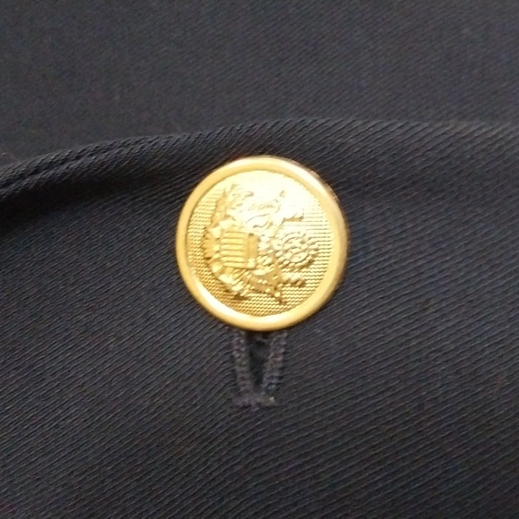 Ralph Lauren Sports Blazer Jacket Classic Navy Gold Buttons Size 6 Petite - Picture 7 of 16